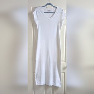 Casual Egyptian Cotton White-tee Dress